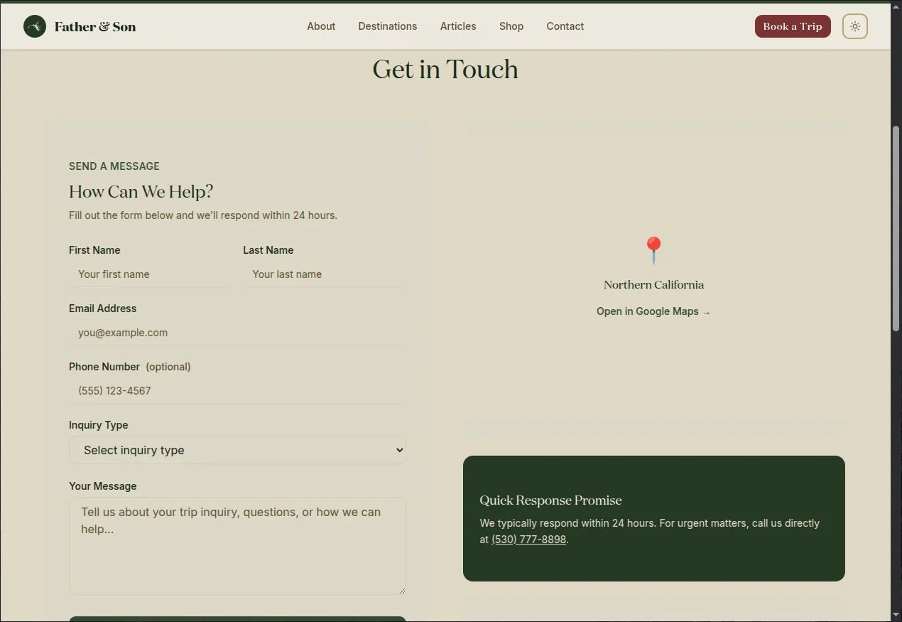 Fly Fishing Guide Booking Platform — screenshot 3