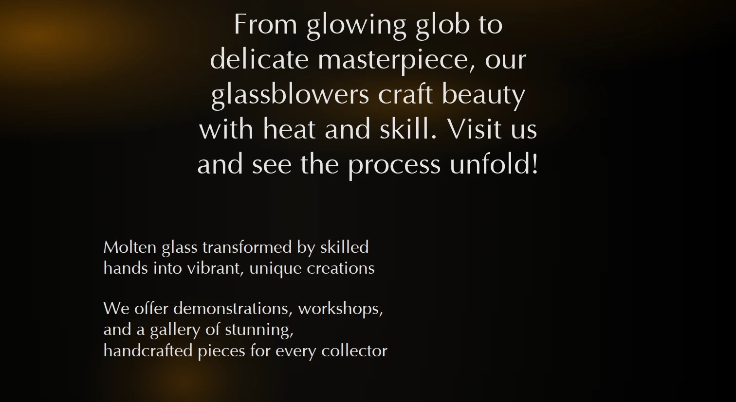 Glassblowing Studio Digital Platform — screenshot 3