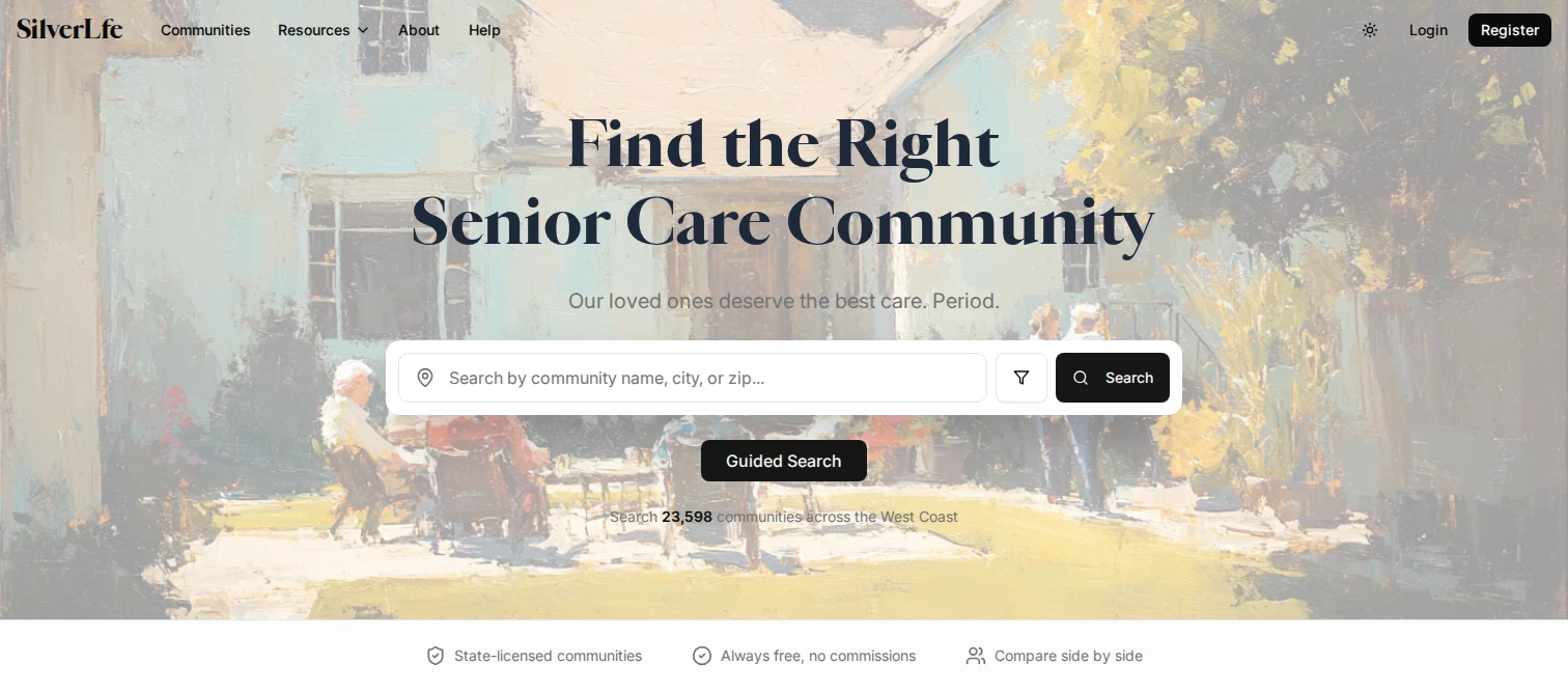 Memory Care & Assisted Living Search Platform — screenshot 2