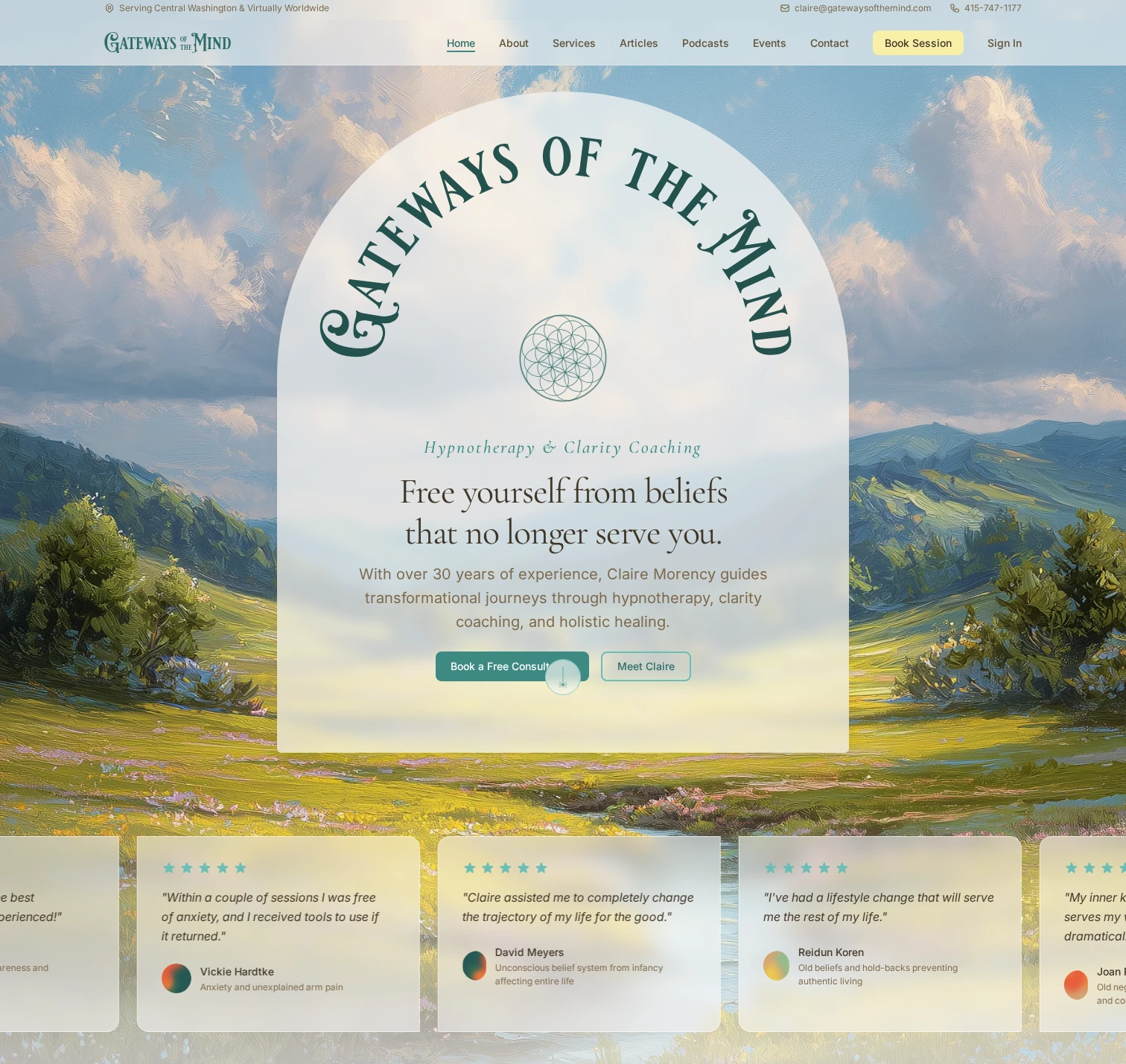 Therapist Website & Client Portal — screenshot 1