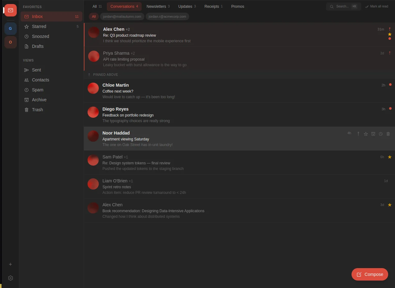 Mailautumn email client — screenshot 5