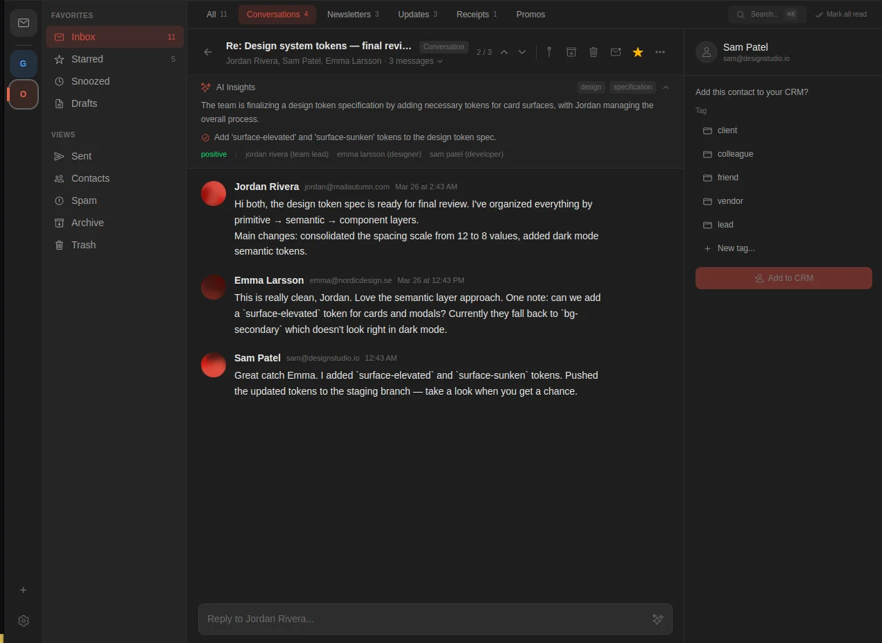 Mailautumn email client — screenshot 9