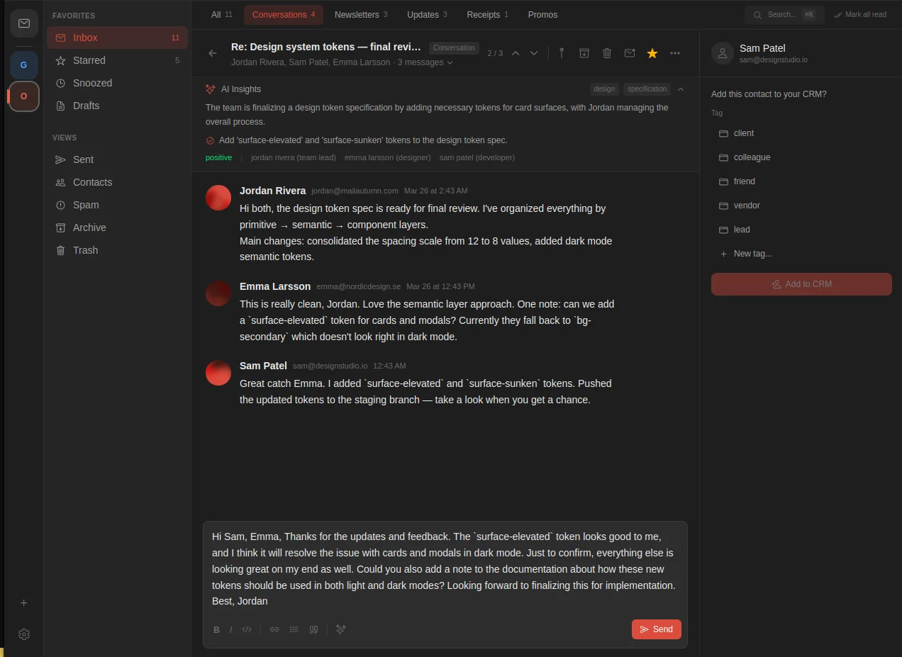 Mailautumn email client — screenshot 10
